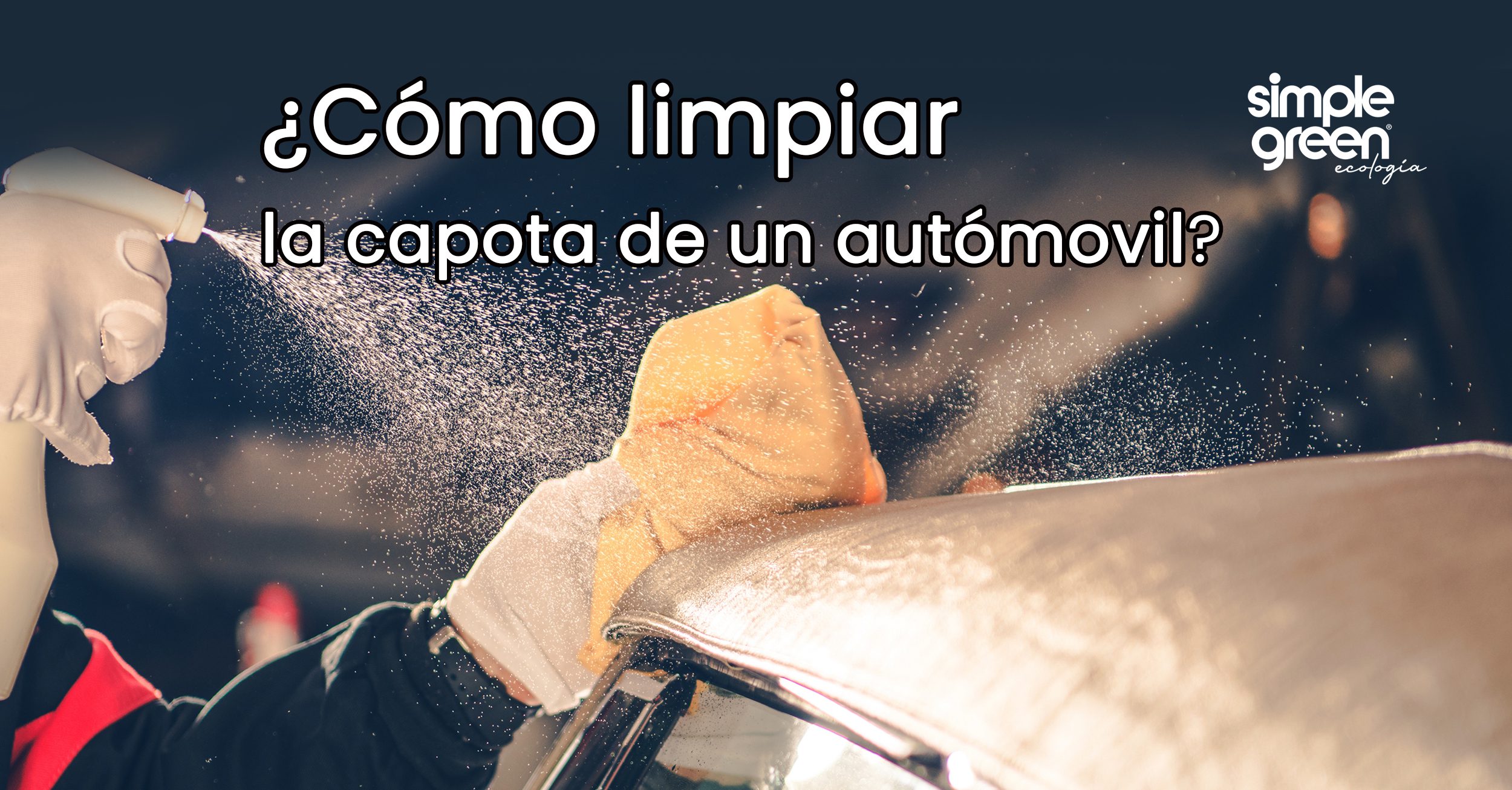 Limpieza de capota automotriz