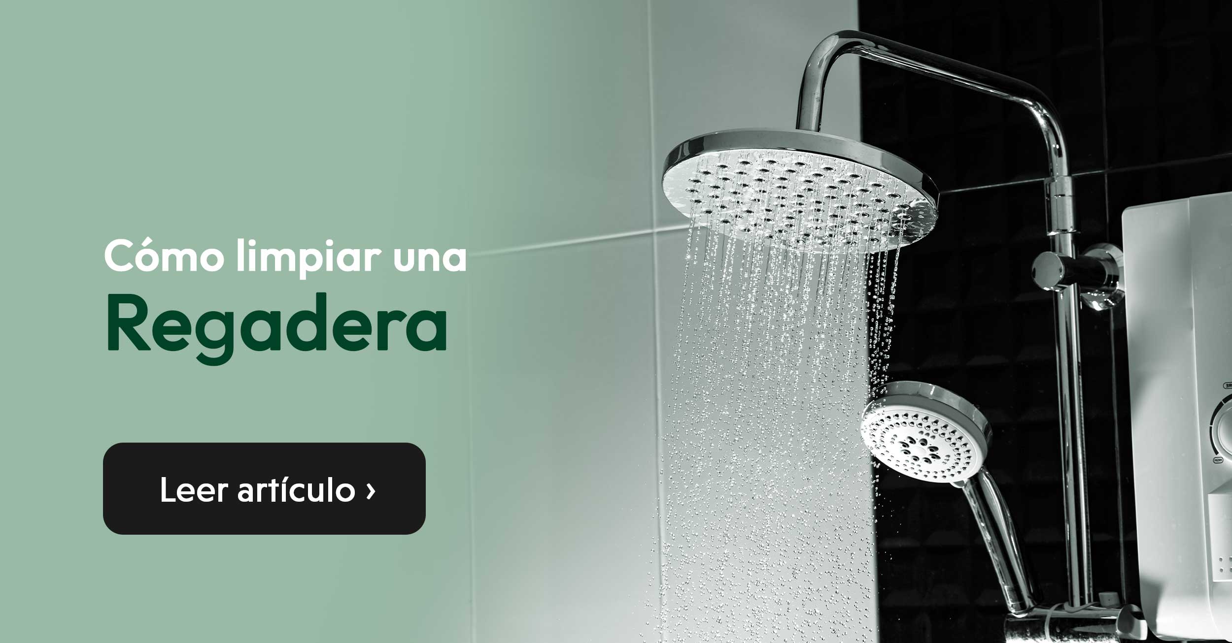 como limpiar una regadera