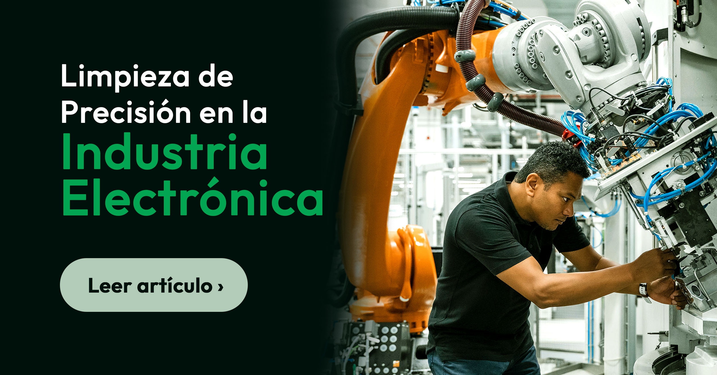 Limpieza en la industria electrónica